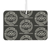 会社カスタムブランドのビジネスロゴ黒 カーエアーフレッシュナー (正面)