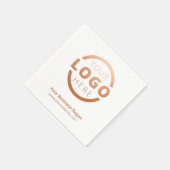 会社カスタムプロモーション事業ロゴブランド スタンダードカクテルナプキン (角)