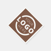 会社カスタムプロモーション事業ロゴブランド スタンダードカクテルナプキン (角)