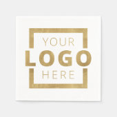 会社カスタムプロモーション事業ロゴブランド スタンダードカクテルナプキン (正面)