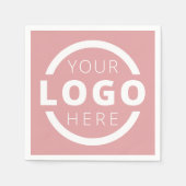 会社カスタムプロモーション事業ロゴブランド スタンダードカクテルナプキン (正面)