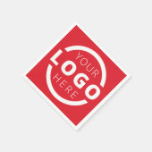 会社カスタムプロモーション事業ロゴブランド スタンダードカクテルナプキン (角)