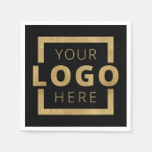 会社カスタムプロモーション事業ロゴブランド スタンダードカクテルナプキン (正面)