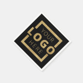 会社カスタムプロモーション事業ロゴブランド スタンダードカクテルナプキン (角)