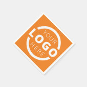 会社カスタムプロモーション事業ロゴブランド スタンダードカクテルナプキン (角)