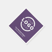 会社カスタムプロモーション事業ロゴブランド スタンダードカクテルナプキン (角)