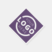 会社カスタムプロモーション事業ロゴブランド スタンダードカクテルナプキン (角)