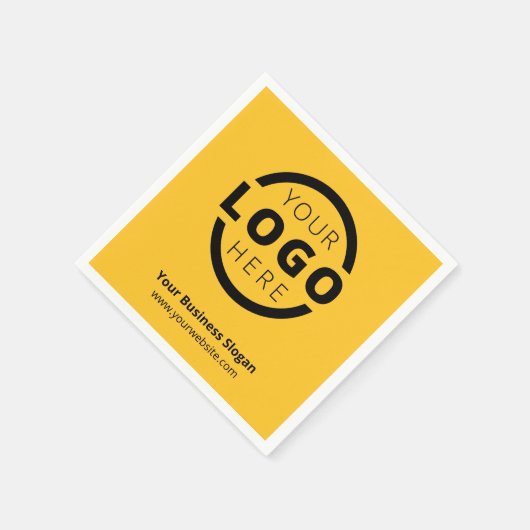 会社カスタムプロモーション事業ロゴブランド スタンダードカクテルナプキン (角)