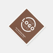 会社カスタムプロモーション事業ロゴブランド スタンダードカクテルナプキン (角)