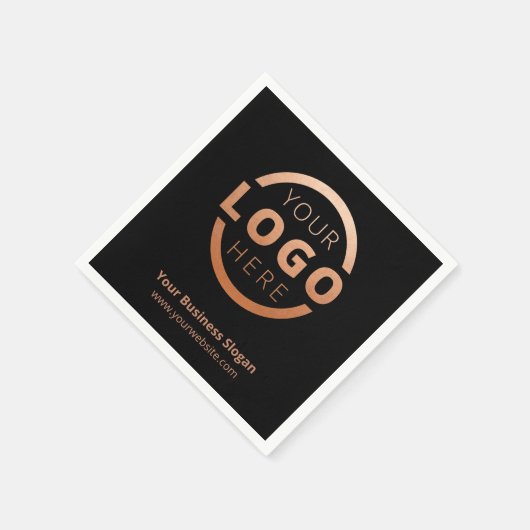 会社カスタムプロモーション事業ロゴブランド スタンダードカクテルナプキン (角)