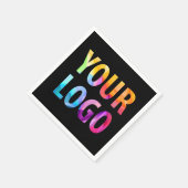 会社カスタムプロモーション事業ロゴブランド スタンダードカクテルナプキン (角)