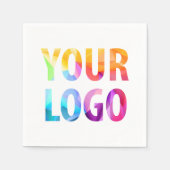 会社カスタムプロモーション事業ロゴブランド スタンダードカクテルナプキン (正面)