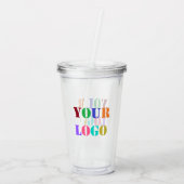 会社カスタムロゴあなたのビジネスのアクリルのタンブラー アクリルタンブラー (裏面)