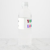 会社カスタムロゴと文字ウォーターボトルラベル ペットボトルラベル (裏面)