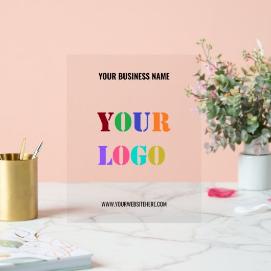 会社カスタムロゴと文字ビジネスアクリル看板 アクリルサイン (ウェディング)