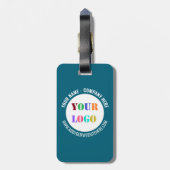 会社カスタムロゴと文字ビジネス荷物タグ ラゲッジタグ (裏面縦)