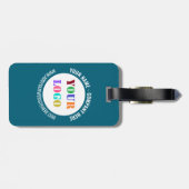 会社カスタムロゴと文字ビジネス荷物タグ ラゲッジタグ (裏面横)