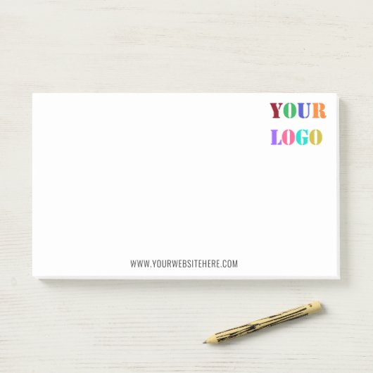 会社カスタムロゴとWebサイトのビジネス ポストイット (デスク)