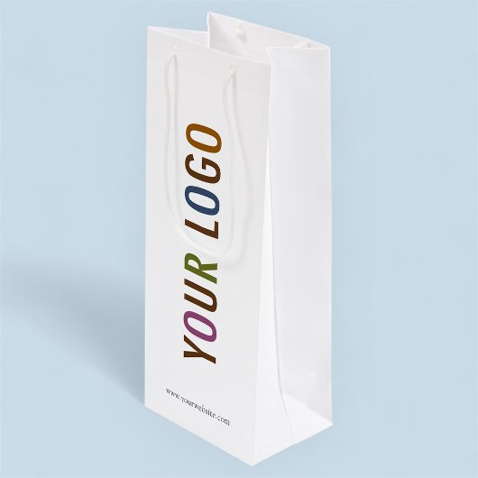 会社カスタムロゴなしの紙ワインバッグ最小なし ワインギフトバッグ
