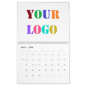 会社カスタムロゴのビジネスカレンダーの例 カレンダー (3月 2026)