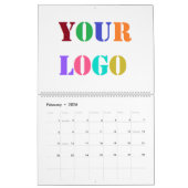 会社カスタムロゴのビジネスカレンダーの例 カレンダー (2月 2026)