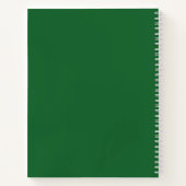 会社カスタムロゴのビジネス促進グリーン ノートブック (裏面)