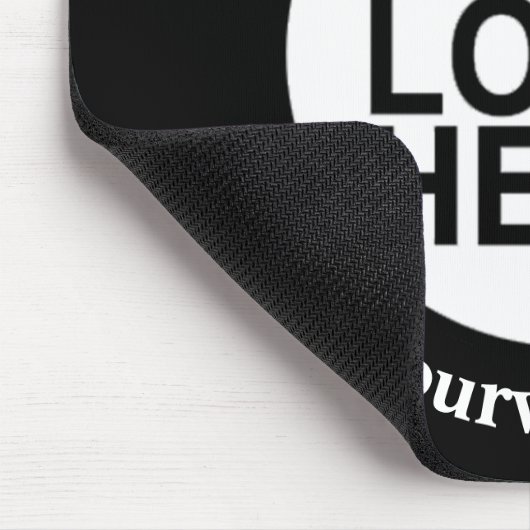 会社カスタムロゴのプロモーションブラックマウスパッド マウスパッド (コーナー)