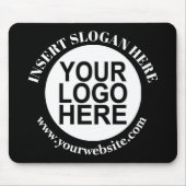 会社カスタムロゴのプロモーションブラックマウスパッド マウスパッド (正面)
