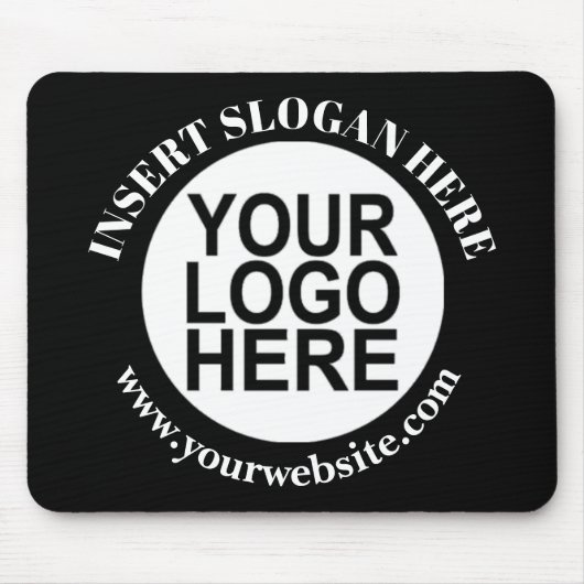 会社カスタムロゴのプロモーションブラックマウスパッド マウスパッド (正面)