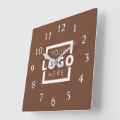 会社カスタムロゴのプロモーションブランド スクエア壁時計 (傾斜)