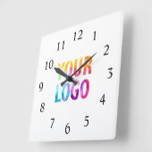 会社カスタムロゴのプロモーションブランド スクエア壁時計 (傾斜)