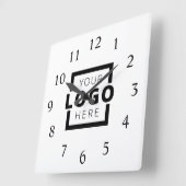 会社カスタムロゴのプロモーションブランド スクエア壁時計 (傾斜)