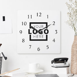 会社カスタムロゴのプロモーションブランド スクエア壁時計