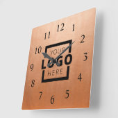 会社カスタムロゴのプロモーションブランド スクエア壁時計 (傾斜)