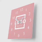 会社カスタムロゴのプロモーションブランド スクエア壁時計 (傾斜)