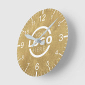 会社カスタムロゴのプロモーションブランド ラウンド壁時計 (傾斜)