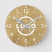 会社カスタムロゴのプロモーションブランド ラウンド壁時計 (正面)