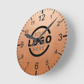 会社カスタムロゴのプロモーションブランド ラウンド壁時計 (傾斜)