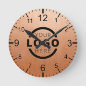 会社カスタムロゴのプロモーションブランド ラウンド壁時計 (正面)
