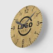 会社カスタムロゴのプロモーションブランド ラウンド壁時計 (傾斜)