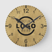 会社カスタムロゴのプロモーションブランド ラウンド壁時計 (正面)