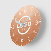 会社カスタムロゴのプロモーションブランド ラウンド壁時計 (傾斜)