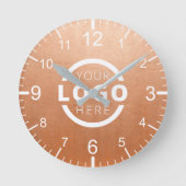 会社カスタムロゴのプロモーションブランド ラウンド壁時計 (正面)