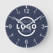 会社カスタムロゴのプロモーションブランド ラウンド壁時計 (正面)