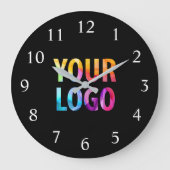 会社カスタムロゴのプロモーションブランド ラージ壁時計 (正面)