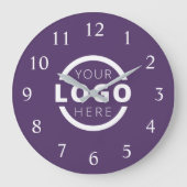 会社カスタムロゴのプロモーションブランド ラージ壁時計 (正面)