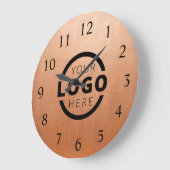 会社カスタムロゴのプロモーションブランド ラージ壁時計 (傾斜)