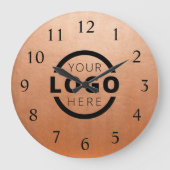 会社カスタムロゴのプロモーションブランド ラージ壁時計 (正面)