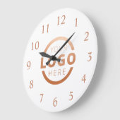 会社カスタムロゴのプロモーションブランド ラージ壁時計 (傾斜)