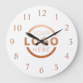 会社カスタムロゴのプロモーションブランド ラージ壁時計 (正面)